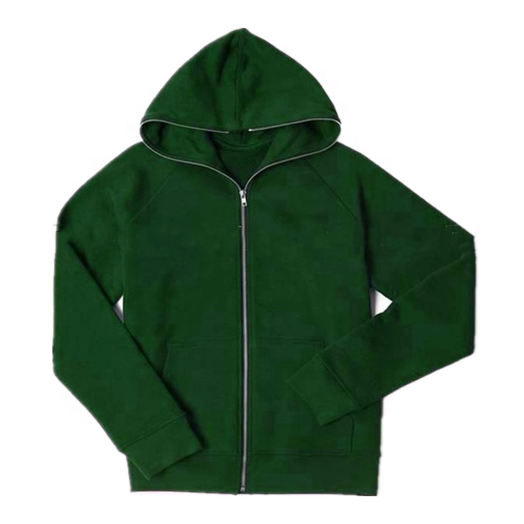 Embroidery Cotton Custom Blank Full Face Zip Up Hoodies Wholesale