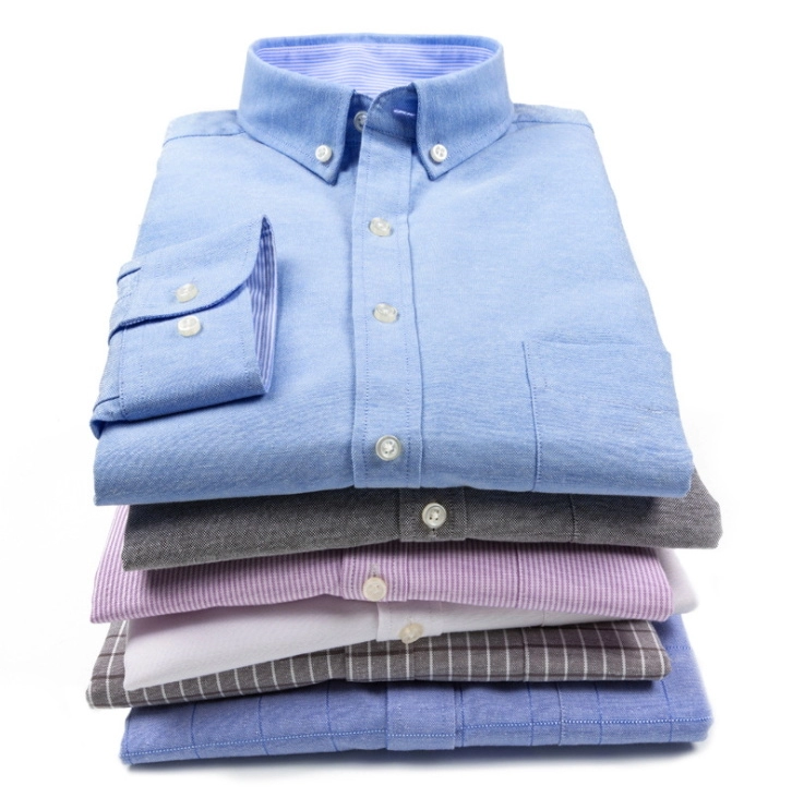 Business Casual Shirts Men Slim Long Sleeved