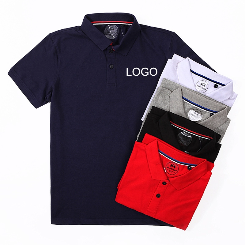 Mens Designer Polo Shirts Cotton Plus Size Short Sleeve with Custom Logo