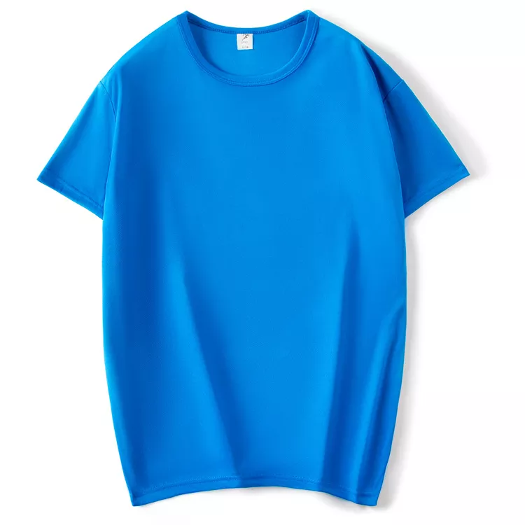 Wholesale 100% Polyester High Quality Fashion Cheap Plain Blank Men T Shirt