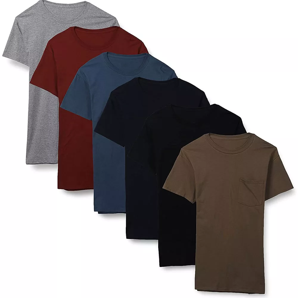 Wholesale Cheap Advertising Stock Cotton Election T Shirt Plain Blank V Neck Tee Shirts Men