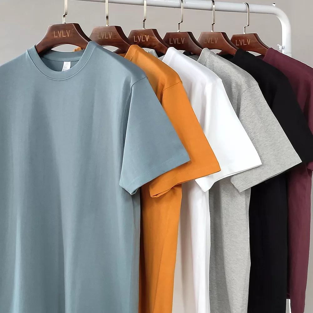 Wholesale Mens Blank 100% Cotton Tshirt Printing High Quality Plain Custom Logo Printed Black T Shirts Factory Bangladesh