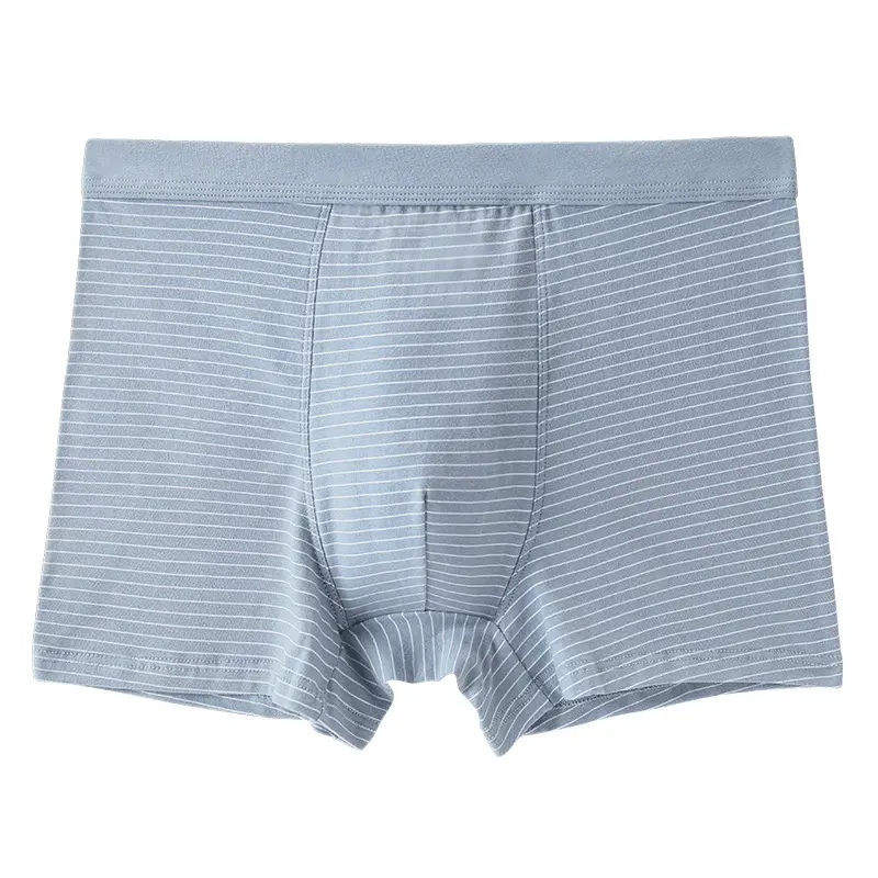 Mens Underwear Cotton Striped Mens Boxer Briefs